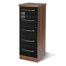 FurnitureToday Knightsbridge Black 5 Drawer Locker