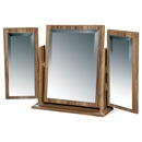 FurnitureToday Knightsbridge Black Triple Mirror