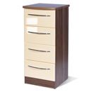 FurnitureToday Knightsbridge Cream 4 Drawer Locker