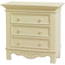 FurnitureToday Les Saisons champagne 3 drawer miniature chest
