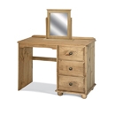 Lincoln Pine Dressing Table and Mirror Set