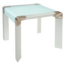 FurnitureToday Lychee Frosted Glass Lamp Table 