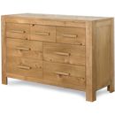 FurnitureToday Lyon Oak Four and Three Drawer Dresser