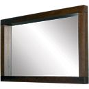 FurnitureToday Lyon Walnut Large Landscape Mirror