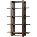 FurnitureToday Lyon Walnut Open Shelf Unit