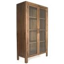 FurnitureToday Madison Square walnut wood Curio