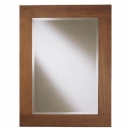 FurnitureToday Madison Square walnut wood Mirror