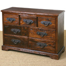 FurnitureToday Makasih Lima dark wood 7 drawer sideboard