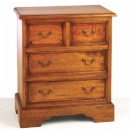 FurnitureToday Mango Wood 2 over 2 chest