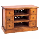 FurnitureToday Mango wood TV and CD cabinet