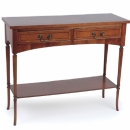 FurnitureToday Montague Gower 2 drawer Hall Table with Shelf