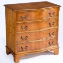 FurnitureToday Montague Gower 4 Draw Serpentine Chest