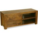 FurnitureToday Monte Carlo Oak Style Wide TV Cabinet