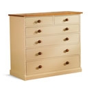 FurnitureToday Mottisfont Painted Pine 2 over 4 Chest of Drawers