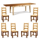 FurnitureToday Mottisfont Painted Pine Rush Seat Tapered Leg