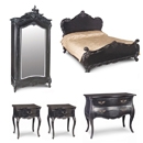 FurnitureToday Moulin Noir Black 5FT Bedroom Set