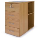FurnitureToday Neo Office 4 Drawer Pedestal