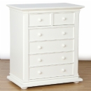 FurnitureToday New Country painted 2 over 4 drawer chest