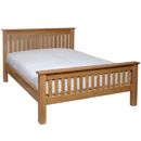FurnitureToday New Devon Solid Oak Bed High Foot End (H.F.E)