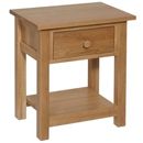 FurnitureToday New Devon Solid Oak Night Stand
