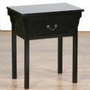 FurnitureToday New England Black Bedside
