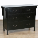 FurnitureToday New England Black Chest