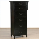 FurnitureToday New England Black Tallboy