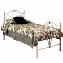 FurnitureToday Nimbus Ivory Painted Metal Bed - Special Offer