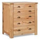 FurnitureToday Normandy Oak 2 over 4 Chest