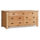 FurnitureToday Normandy Oak 3 over 4 Chest