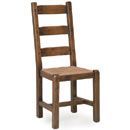 FurnitureToday Oak Country Buckingham Ladderback Rush Seat