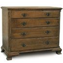 FurnitureToday Oak Country Large Four Drawer Chest