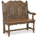 FurnitureToday Oak Country Large Settle