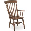 Oak Country Slat Highback Chair 