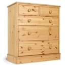 FurnitureToday One Range Pine 3   2 Deep Drawer Wide Chest