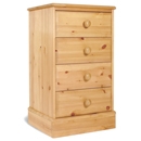 FurnitureToday One Range Pine 4 Drawer Slim Chest