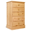FurnitureToday One Range Pine 5 Drawer Medium Chest
