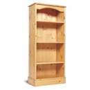 One Range Pine Medium Narrow Bookcase