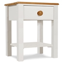 FurnitureToday One Range Pine Painted 1 Drawer Open Bedside