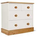 FurnitureToday One Range Pine Painted 2   2 Deep Drawer Wide