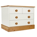 FurnitureToday One Range Pine Painted 2   2 Drawer Wide Chest