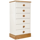 FurnitureToday One Range Pine Painted 6 Drawer Chest
