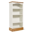 One Range Pine Painted Medium Narrow Bookcase
