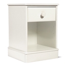 FurnitureToday One Range White Painted 1 Drawer Bedside