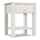 FurnitureToday One Range White Painted 1 Drawer Open Bedside
