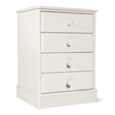 FurnitureToday One Range White Painted 4 Drawer Medium Chest