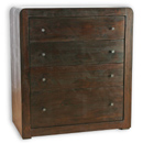FurnitureToday  Pacific Dark 4 Drawer Large Chest