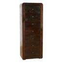 FurnitureToday Pacific Dark 7 Drawer High Chest