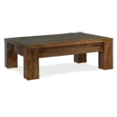 FurnitureToday Panama Dark Wood Coffee Table