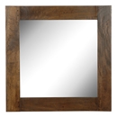 Panama Dark Wood Square Mirror